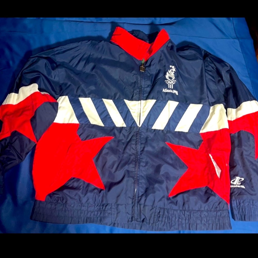 Size Xl adult 1996 Atlanta Olympics windbreaker jacket vintage USA